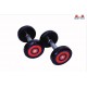 Body Tech 20kg Pair Of Pu Coated Captain America Dumbbells